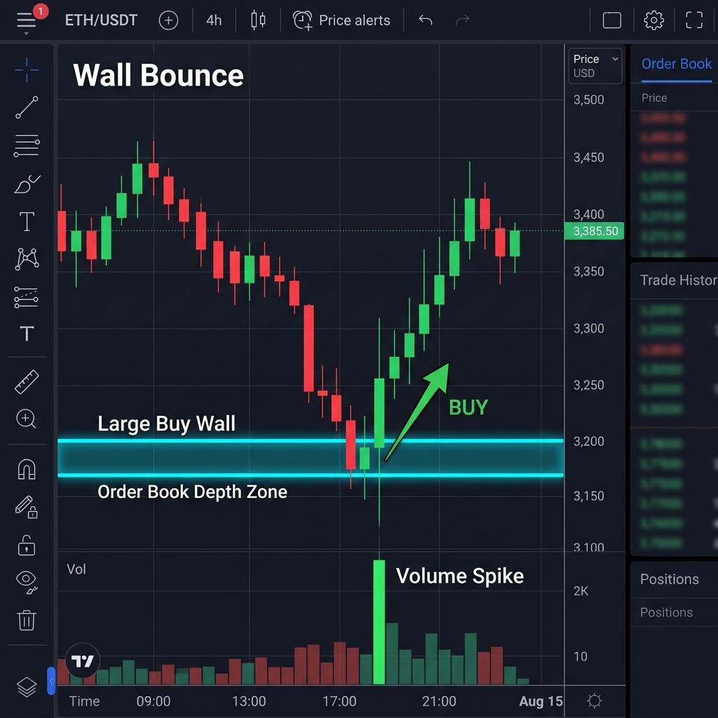 Отскок от плотности (Wall Bounce) — пример на графике